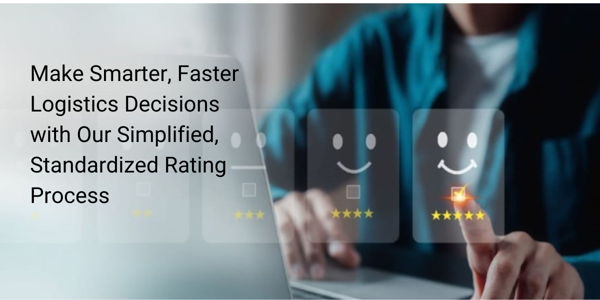 Make smarter Faster Logistics decisions